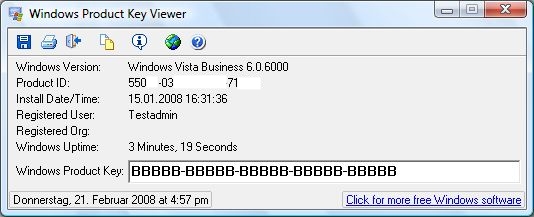Vista License Key